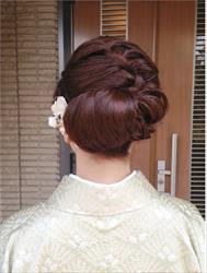結婚式ゲストのヘアメイク着付けの写真